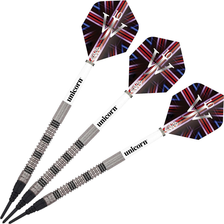 Unicorn Dart-Set mit weicher Spitze, James The Machine Wade, 70% Wolfram-Barrels, epische weiche Spi