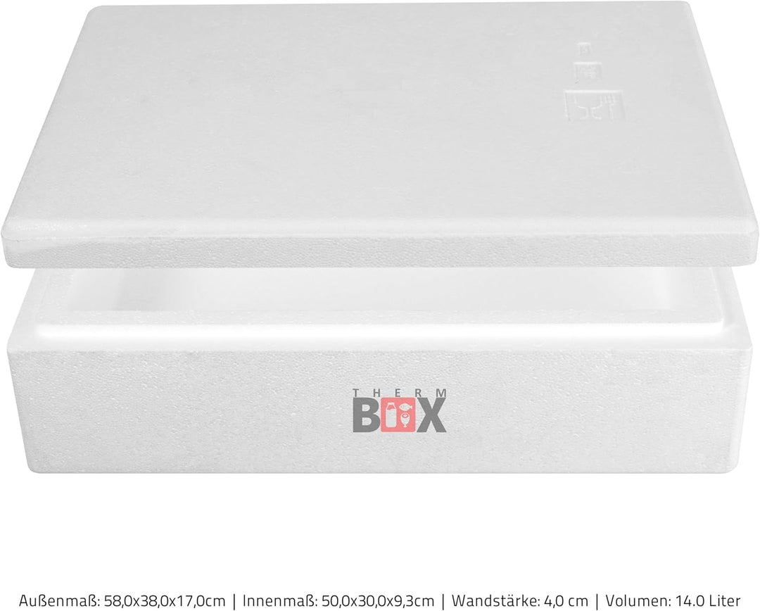 THERM BOX Modularbox 14L bis 43L Erweiterbar Verschiedene Grössen Styroporbox Kühlbox Warmhaltebox W