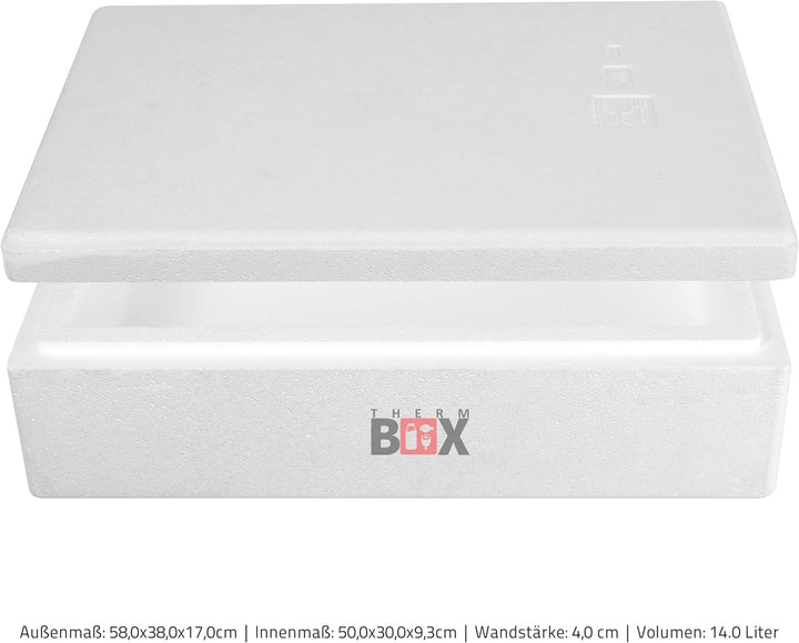 THERM BOX Modularbox 14L bis 43L Erweiterbar Verschiedene Grössen Styroporbox Kühlbox Warmhaltebox W