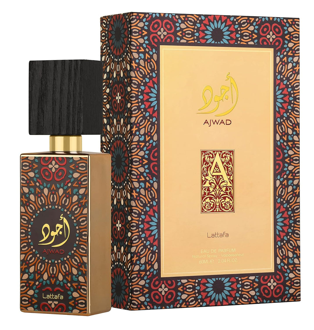AJWAD Lattafa - EAU DE PARFUM, Natural spray-Vaporisateur, 60ML 60 ml (1er Pack), 60 ml (1er Pack)