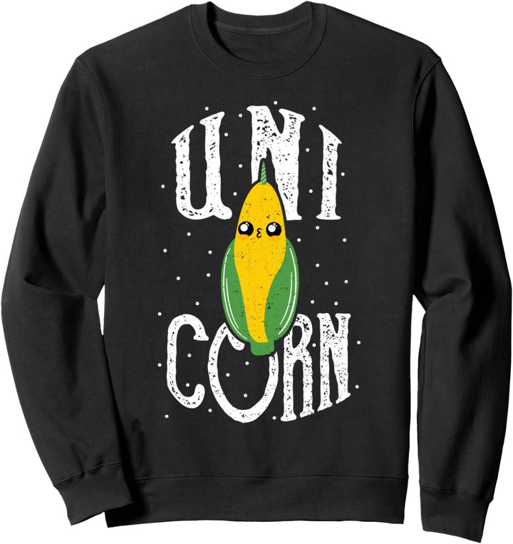 Cute Einhorn: Uni-Corn - Mais Sweatshirt