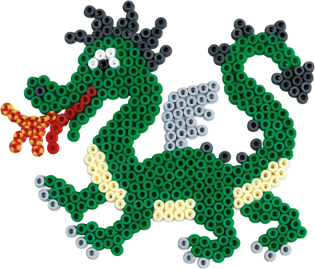 Hama Perlen 3072 Geschenk-Set mit Box mit ca. 7.200 bunten Midi Bügelperlen mit Durchmesser 5 mm, Mo