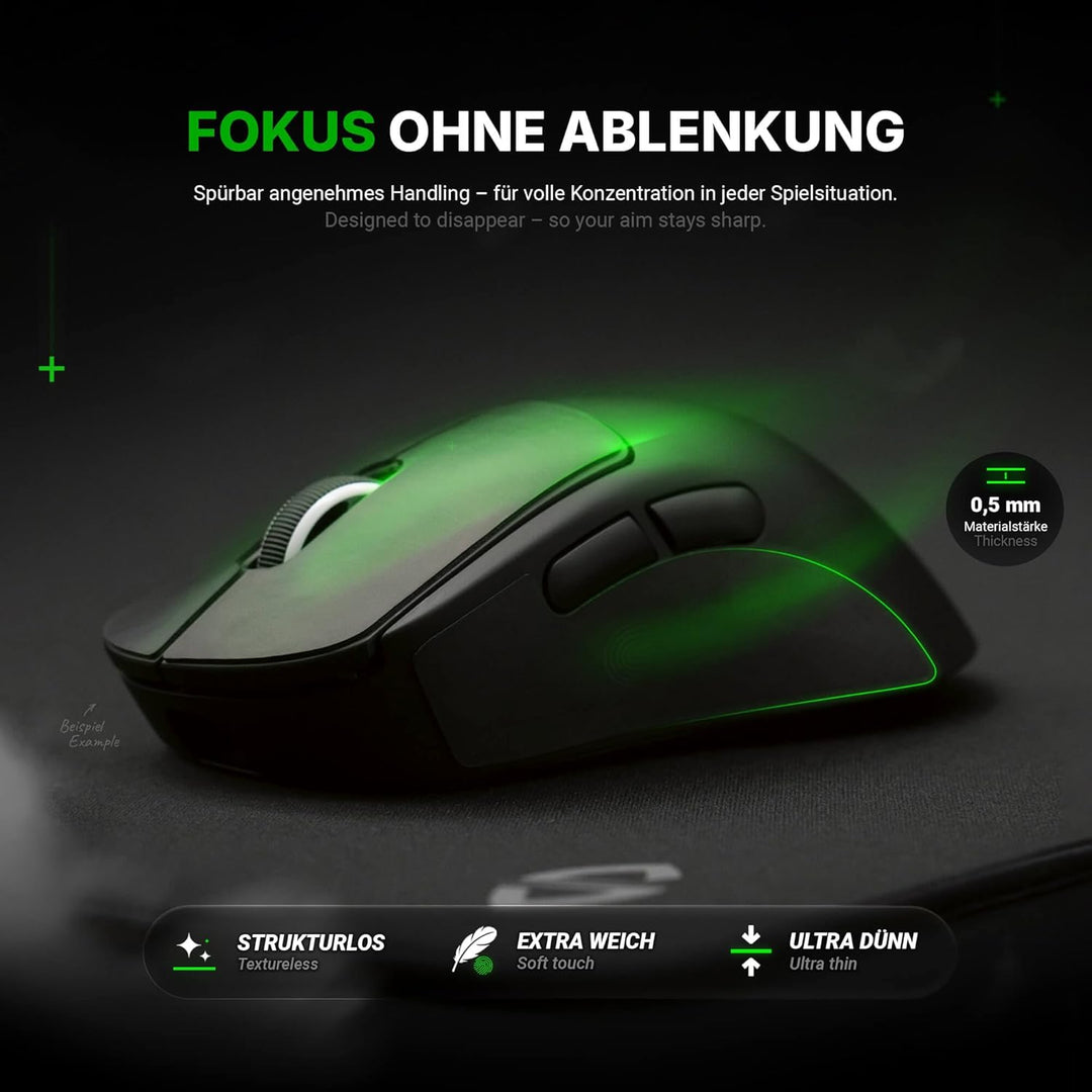 SensoryBoost Maus Grip Tape – kompatibel mit Logitech G305, G PRO, G203 (inkl. Zuschnitt-Pad) Schwei