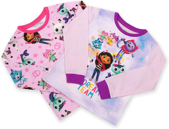 DREAMWORKS GABBY'S DOLLHOUSE Schlafanzüge 2Er-Pack | Duo Pyjama Für Mädchen | Zweierpack Schlafanzug