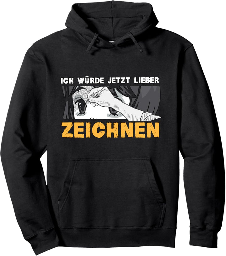 Lieber zeichnen Anime Girl Merch Kawaii Otaku Geschenk Anime Pullover Hoodie