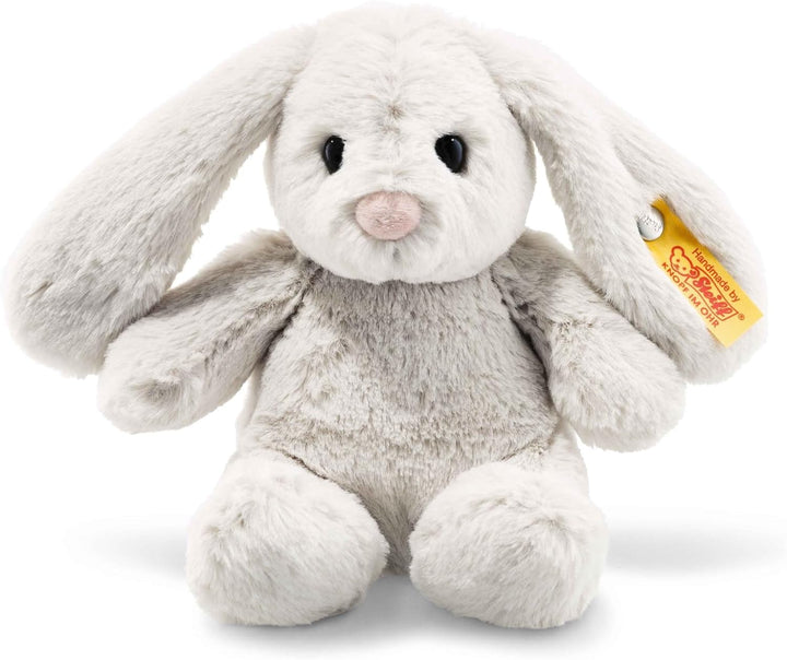 Steiff Hoppie Hase - 18 cm - Plüschhase mit Schlappohren - Kuscheltier für Kinder - Soft Cuddly Frie