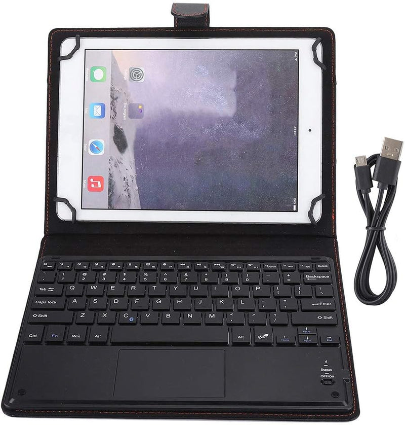 Annadue Tastaturhülle mit Touchpad für 9,7 Bis 10 Zoll Tablet PC, Kabellose Bluetooth-Touchpad-Tasta