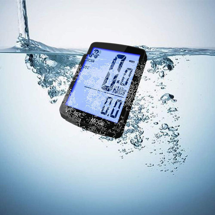 Fahrradtacho, LCD-Display, kabellos, Fahrradcomputer, Kilometerzähler, wasserdicht, Schrittzähler, G