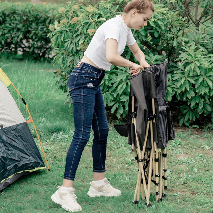 ATORPOK SHOP Campingbett feldbett klappbar, Faltbar Gästebett bis 200 kg für, Extra Breit Faltbar Kl