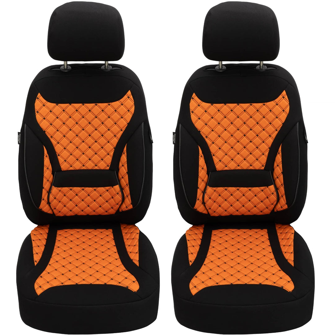 BREMER SITZBEZÜGE Mass Sitzbezüge Schonbezüge für Mercedes B-Klasse W245 ZM3 ZM3 - Schwarz / Orange