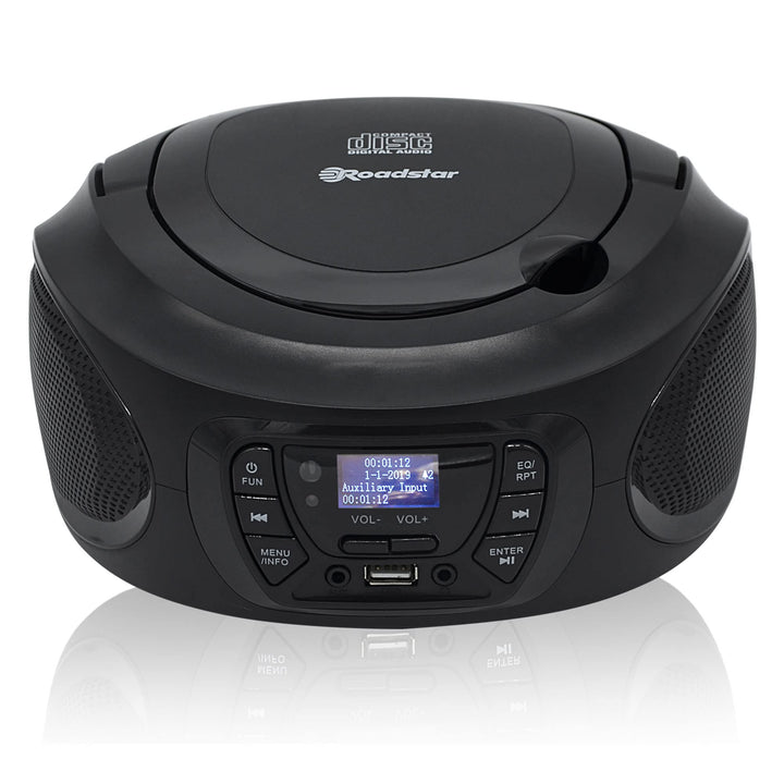 Roadstar CDR-375D+/BK Tragbares Radio CD Player, Spieler CD-MP3, CD-R, CD-RW, Radio DAB/DAB+ / FM, U