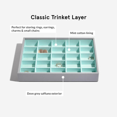 Stackers Grau Mint Klassisch Schmuckschatulle - 5 Dove Grey/Mint Green, Dove Grey/Mint Green