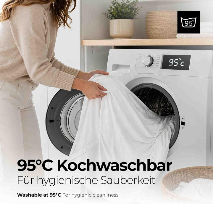etérea Molton Matratzenschoner 200x200 cm - wasserundurchlässige Matratzenauflage - Matratzenschutz