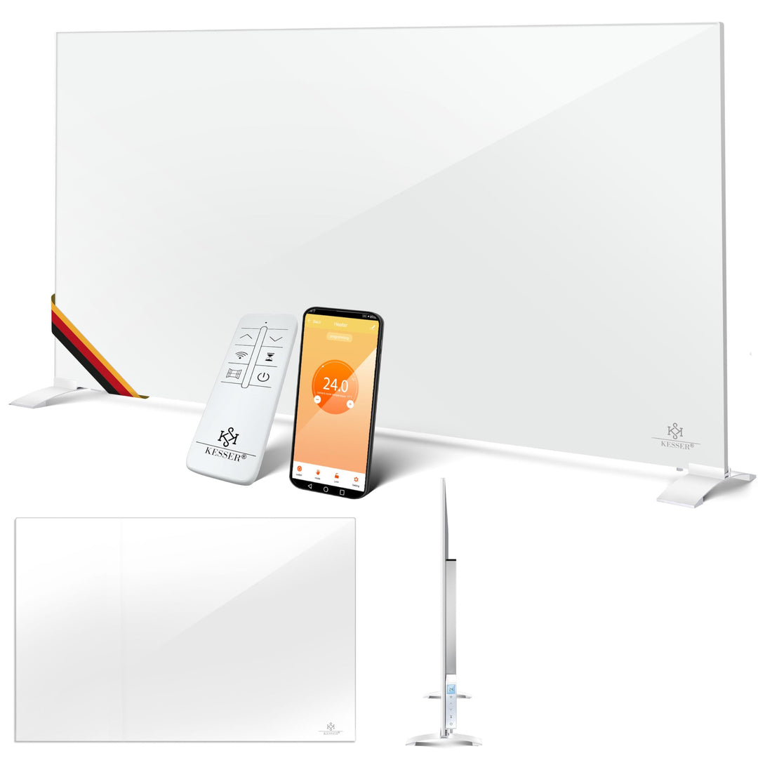 KESSER® Infrarotheizung 520W Aluminiumheizung Energiesparend 2in1 Standgerät &amp; Wandmontage Elektrohe