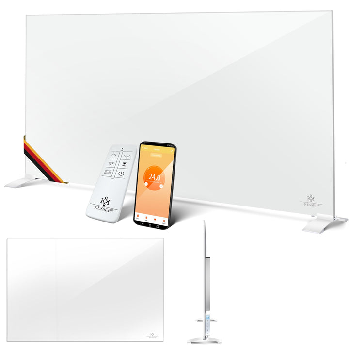 KESSER® Infrarotheizung 520W Aluminiumheizung Energiesparend 2in1 Standgerät &amp; Wandmontage Elektrohe