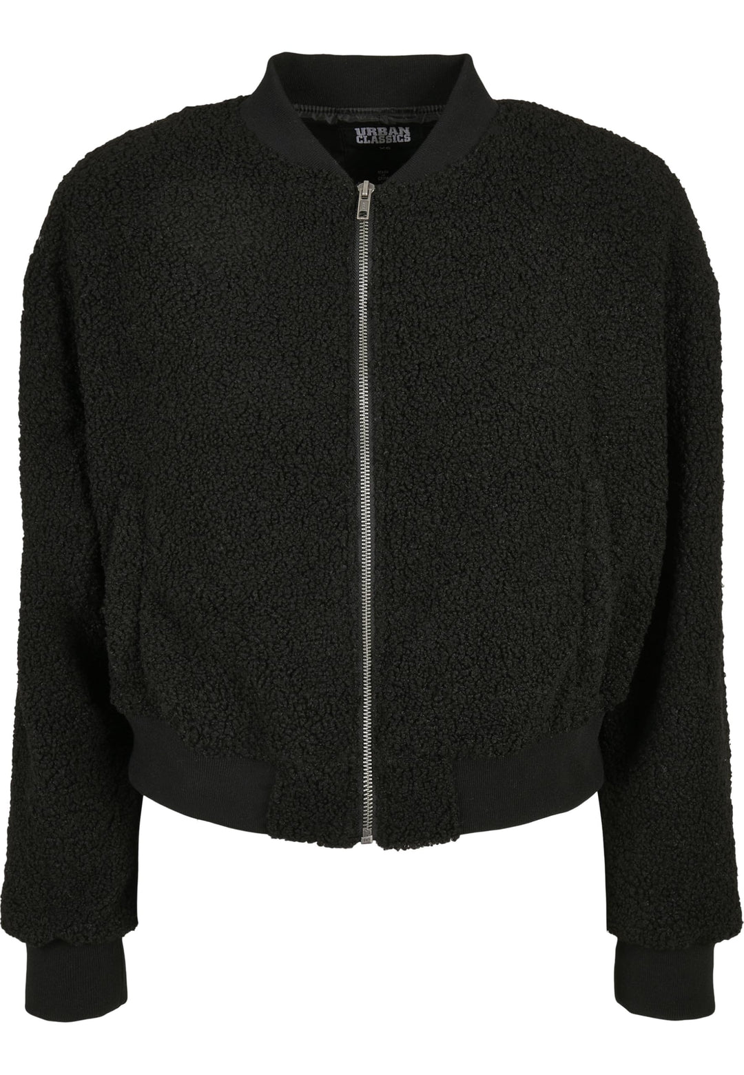 Urban Classics Damen Ladies Oversized Sherpa Bomber Jacket Jacke 4XL Schwarz, 4XL Schwarz