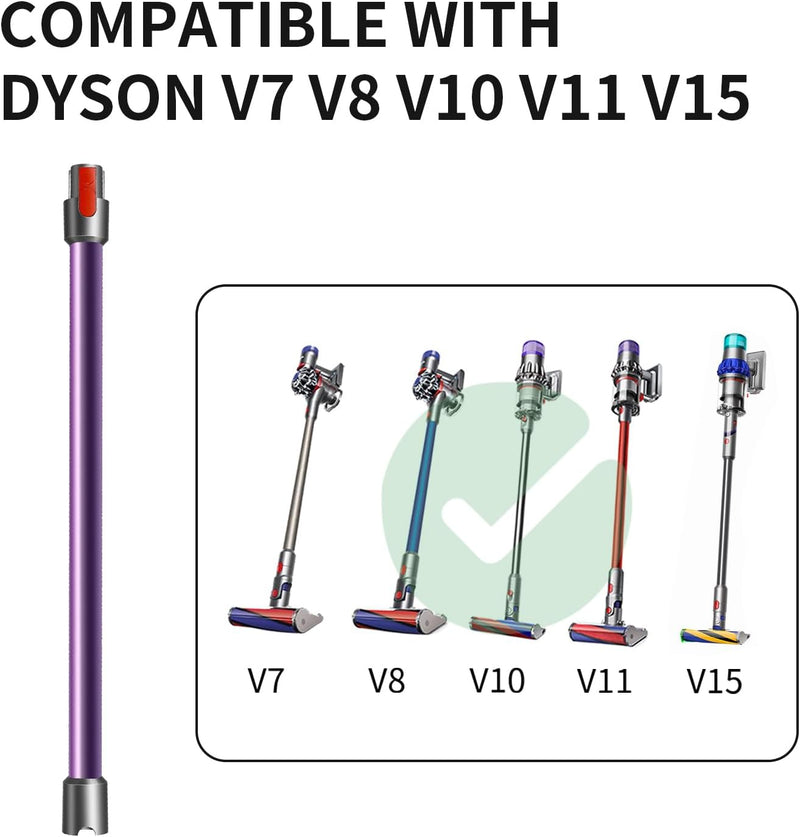 Nekuma Verlängerungsrohr Teleskoprohr kompatibel mit Dyson V7, V8, V10, V11, V15 Stielstaubsauger -