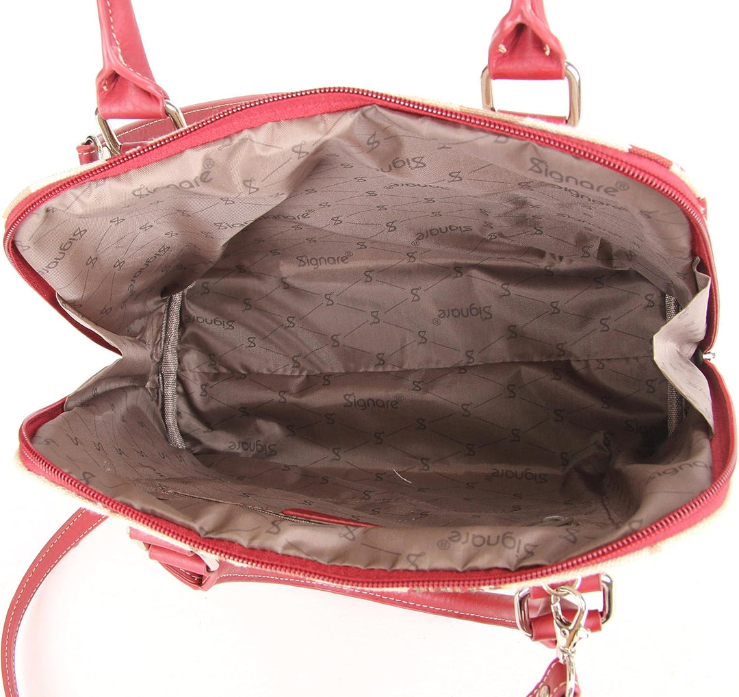 Signare Tapisserie Handtaschen Damen, Umhängetasche Damen, Schultertasche Damen mit Blumenmustern Fr