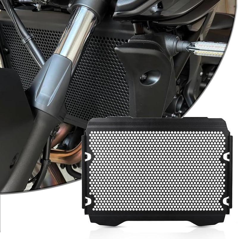 YIEBA Motorrad Aluminium Kühlergrill Schutzabdeckung für MT-07 MT07 MT 07 FZ-07 FZ 07 FZ07 2021 Schw