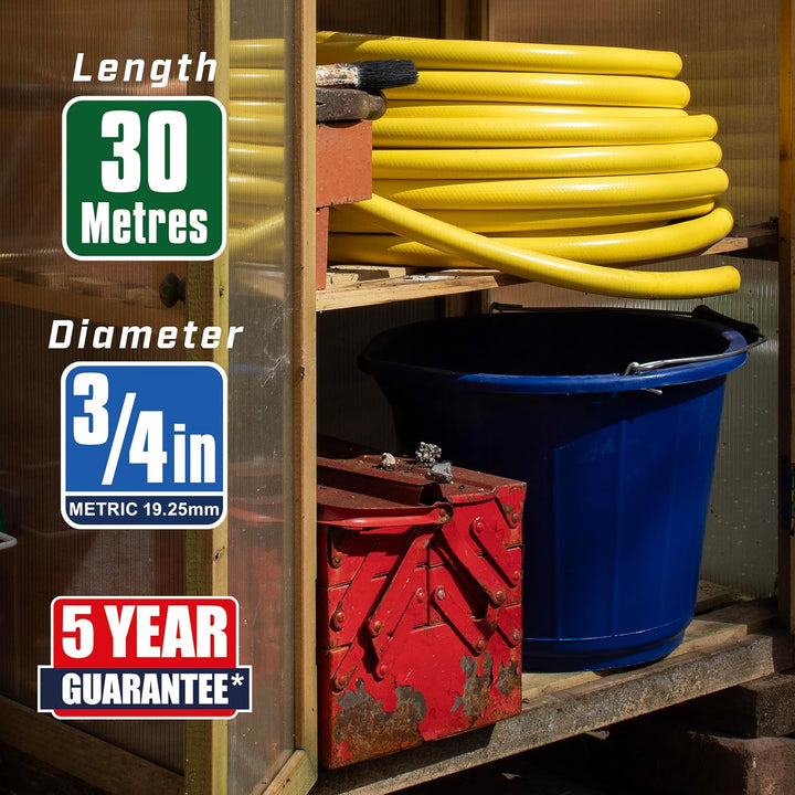 Faithfull FAIHOSE30B34 Robuster PVC-Schlauch, verstärkt, 30 m, 19 mm Durchmesser 30 m 19 mm (3/4 Inc
