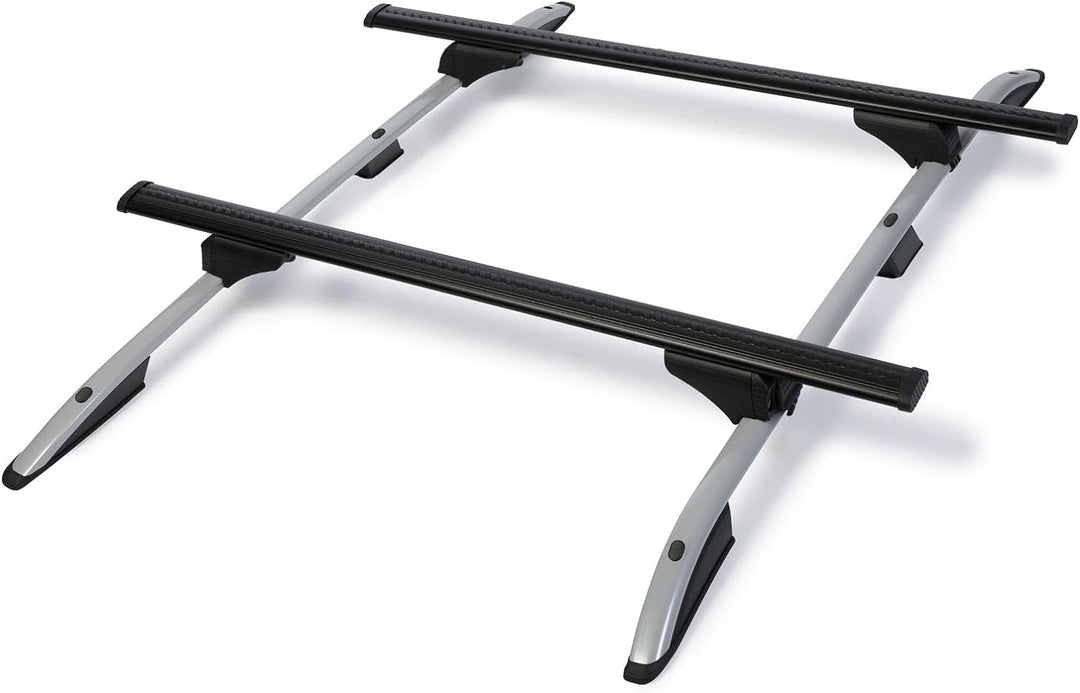 Dachträger passend für Renault Koleos ab 2008-2016 offene Dachreling 125 cm Schwarz, Querträger, Dac