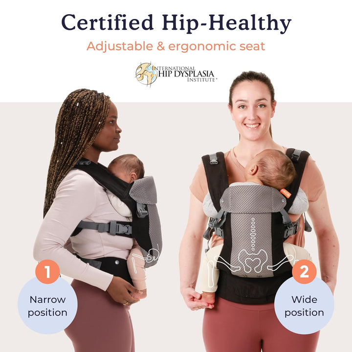 Beco Gemini Cool Babytrage Neugeborene ab Geburt bis Kleinkind - 4 Tragepositionen, Baby Trage, Baby