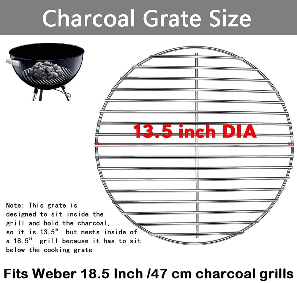 Denmay 34cm DIA Kohlerost (Kein Grillrost) 7440 für Weber DIA 47cm Holzkohlegrill One-Touch, Bar-B-K