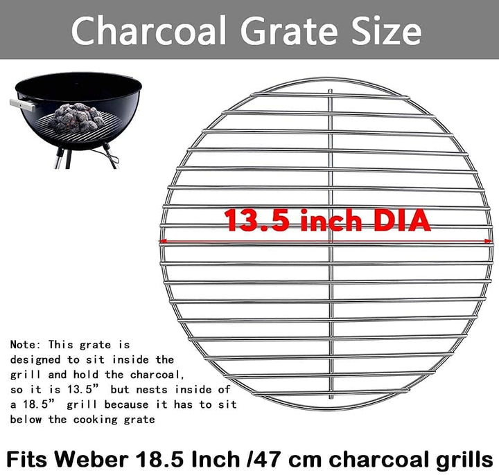 Denmay 34cm DIA Kohlerost (Kein Grillrost) 7440 für Weber DIA 47cm Holzkohlegrill One-Touch, Bar-B-K