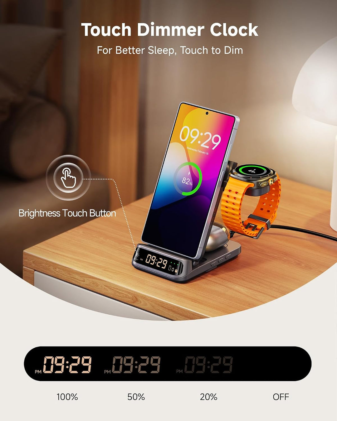 SwanScout Induktive Ladestation, Wireless Charger für Samsung Galaxy S25 Ultra/S25+/S25/Z Fold/Z Fli