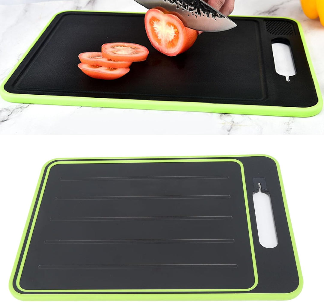 Omabeta 25 X 36,5 Cm Grosses Doppelseitiges PP-Schneidebrett, Schnelles Auftauen von Fleisch, Rutsch