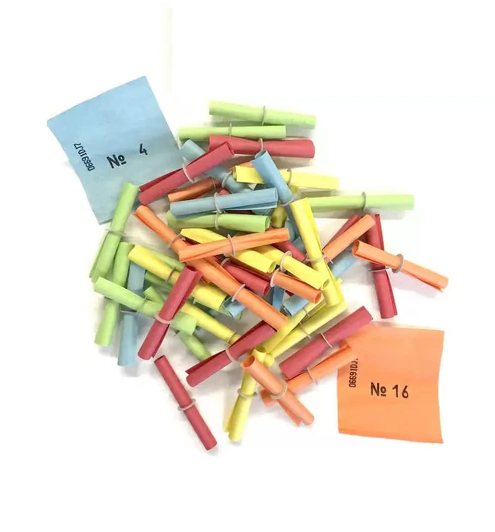 PARTY DISCOUNT Sparpack Röllchenlose für Tombolas und Gewinnspiele Treffer bunt Nummer 501-1000 Tref