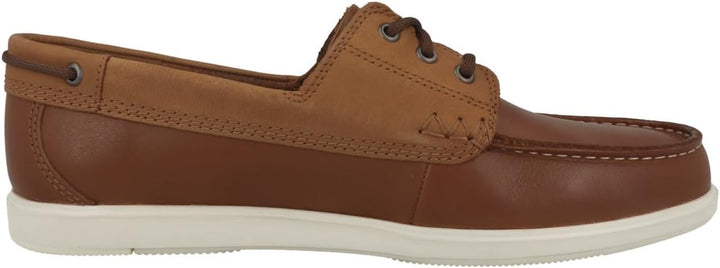 Clarks Herren Bratton BoatBoat Shoe 39.5 EU Dark Tan Lea, 39.5 EU Dark Tan Lea