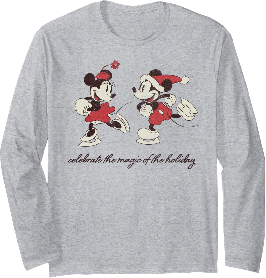 Disney Mickey And Friends Weihnachten Celebrate The Magic Langarmshirt