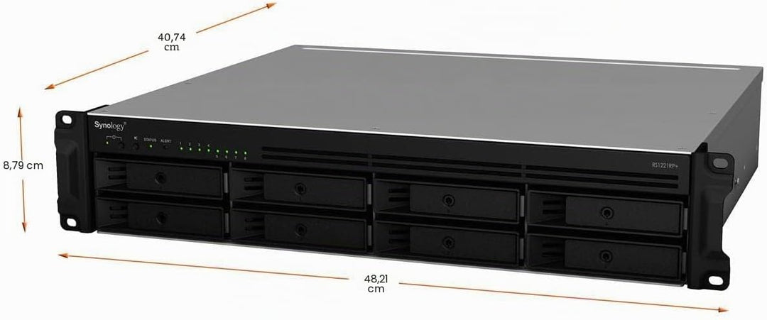 Synology RackStation RS1221RP+ mit 8 Einschüben (ohne Diskles) 8-bay; 4GB DDR4 RS1221RP+, 8-bay; 4GB