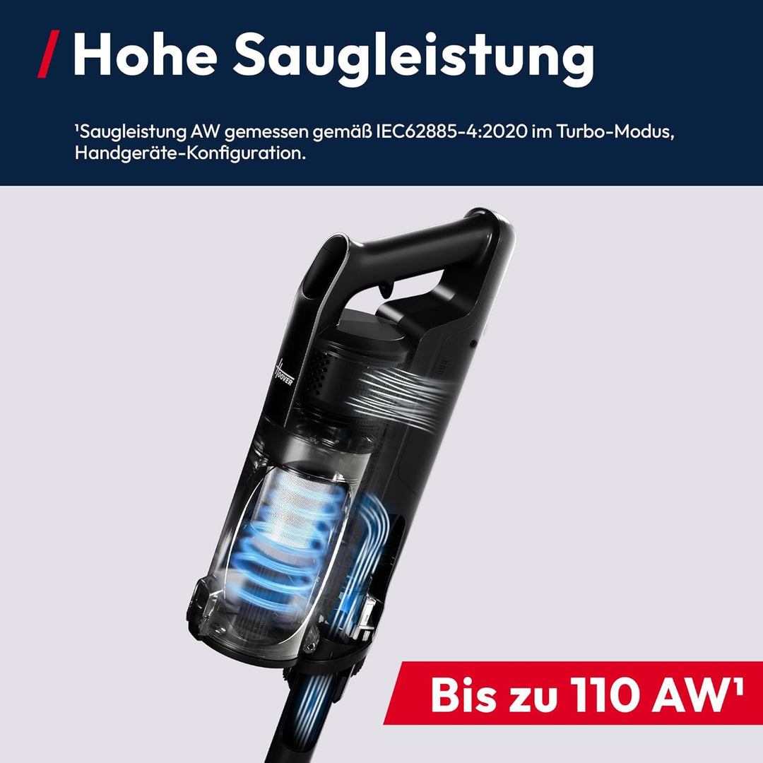 Hoover Akku-Staubsauger kabellos HF3 CORE mit 60min Laufzeit, Handstaubsauger mit Anti-Twist gegen H