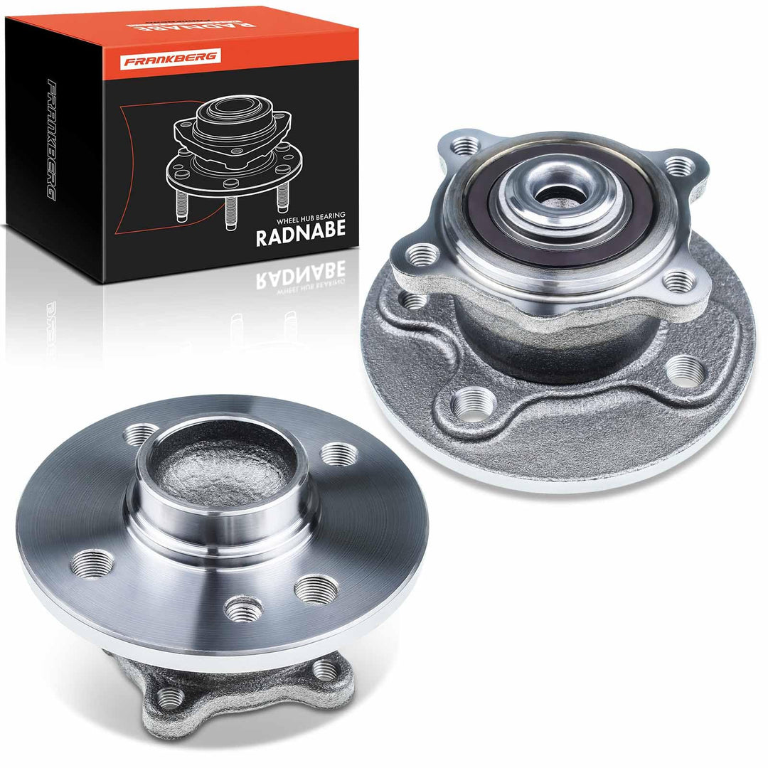 Frankberg 2x Radnabe Radlagersatz Hinterachse Kompatibel mit M.i.n.i R50 R53 Cooper One 2001-2006 M.