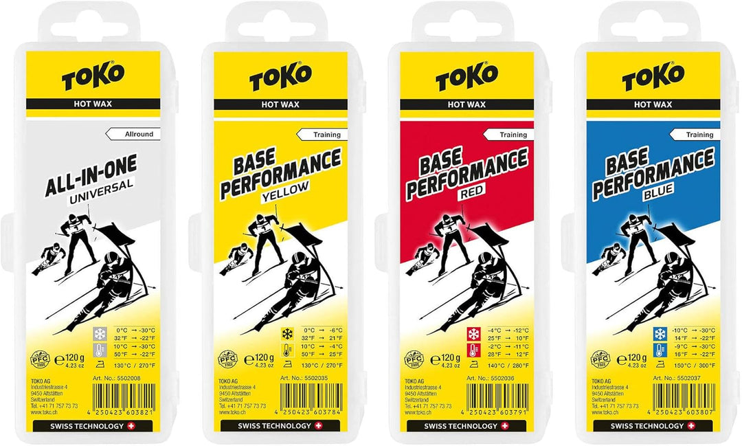 Toko Skiwachs-Set 12-teilig mit Wachsbügeleisen Skispanner und Kantenschärfer