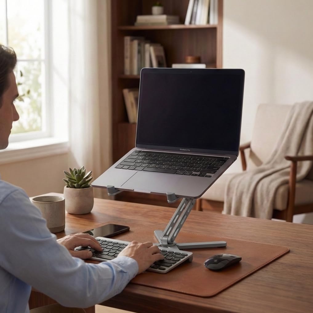 X-Stand Plus Laptopständer – Höhenverstellbar 70–340 mm – Stabiler Aluminium Laptophalter Ergonomisc