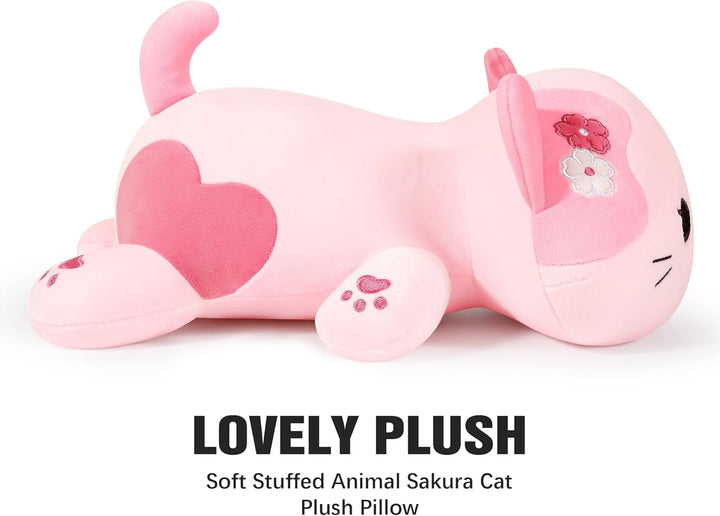 shownicer Plüschtier Katze Kuscheltier Stofftier Kawaii Katze Plüsch Kissen Spielzeug Kätzchen Plüsc