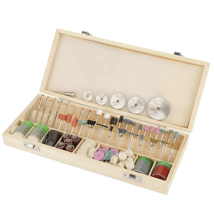 Drehwerkzeug-Zubehör-Set, 242-teilig, Sandband-Papierstab-Bohrer, Schwarzes Harzrad Zum Schleifen, G
