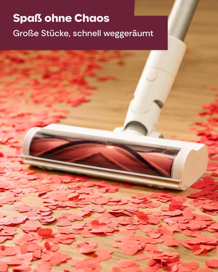 10 Konfettikanonen mit Herzen Rot - Biologisch abbaubares FSC® Konfetti - Einfach & Sicher zu Bedien