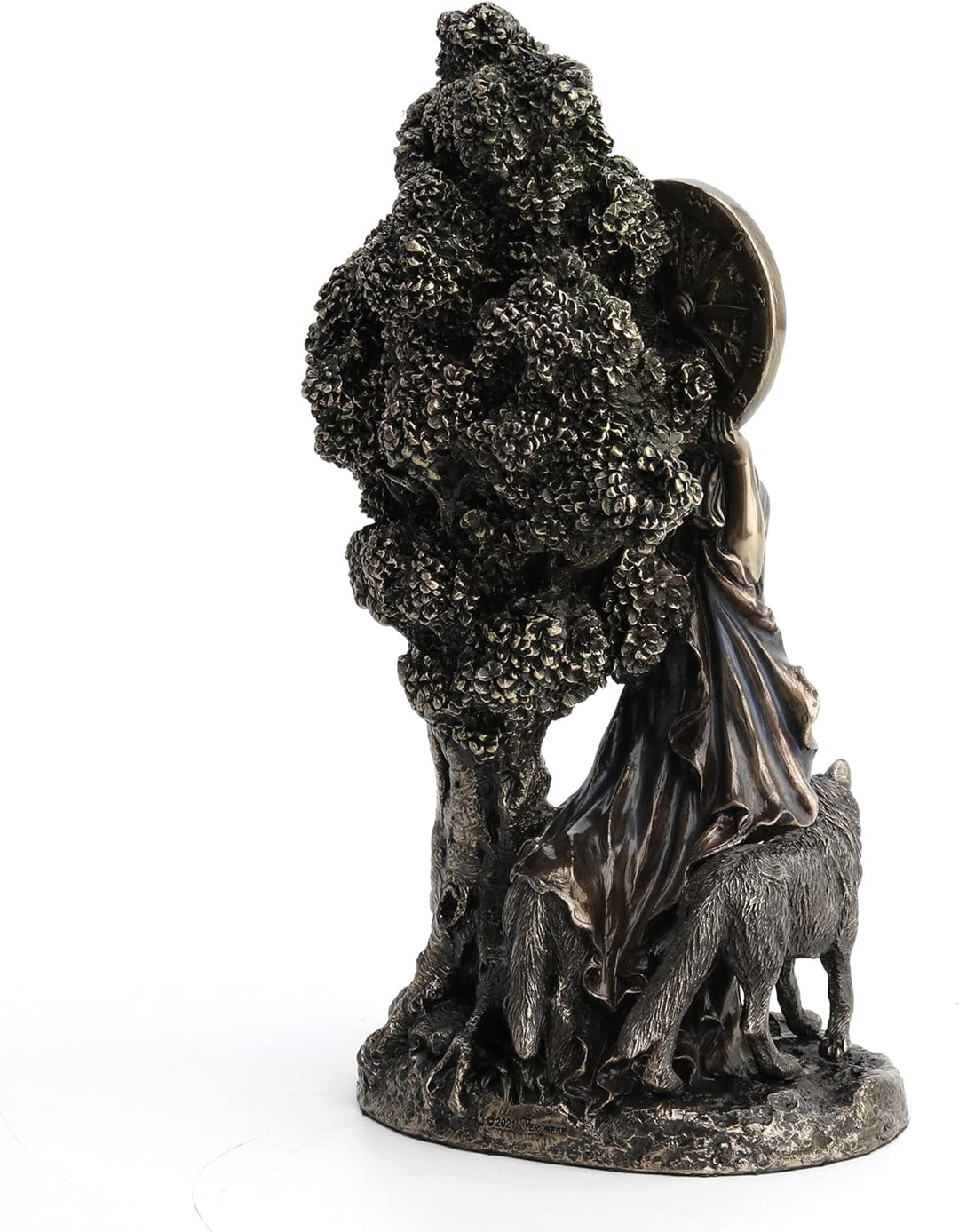 Veronese Design Statue Arianrhod Die Göttin des Schicksals, Kaltguss, Kunstharz, Antik-Bronze, 24 cm
