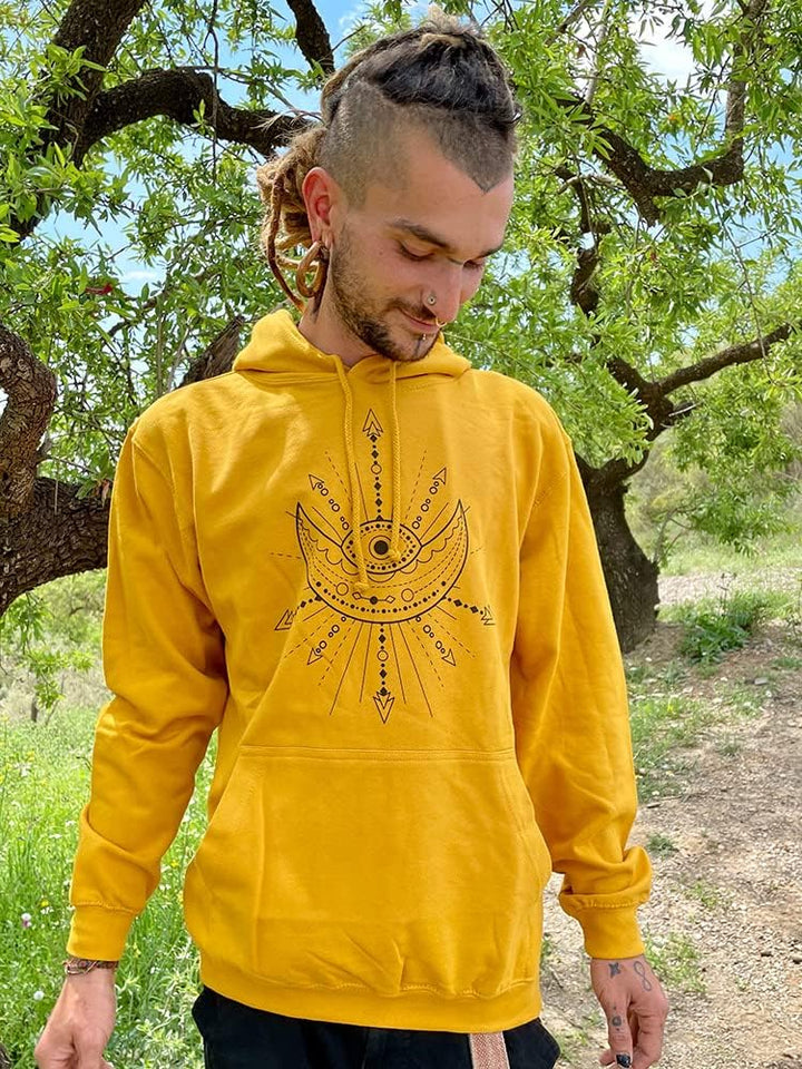 Planetensystem Hoodie Senfgelb (S), S