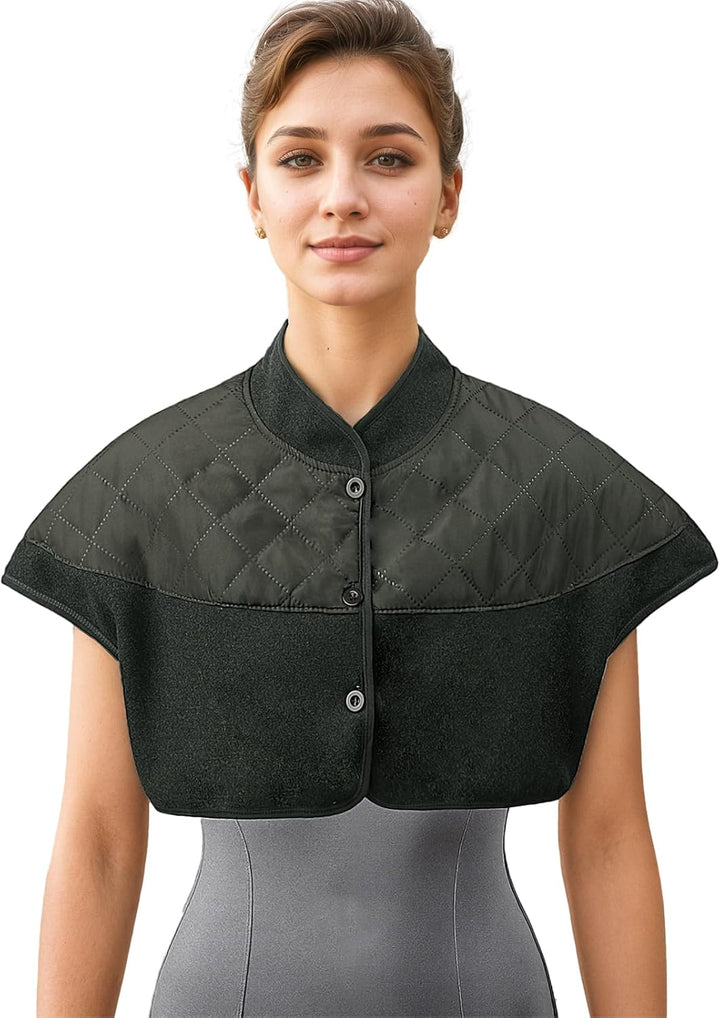 Schulterumhang Doppelseitiger Plüsch Warmer Weste-Schal Waschbarer Nacken-Wärmeauflage Alte Leute Sc