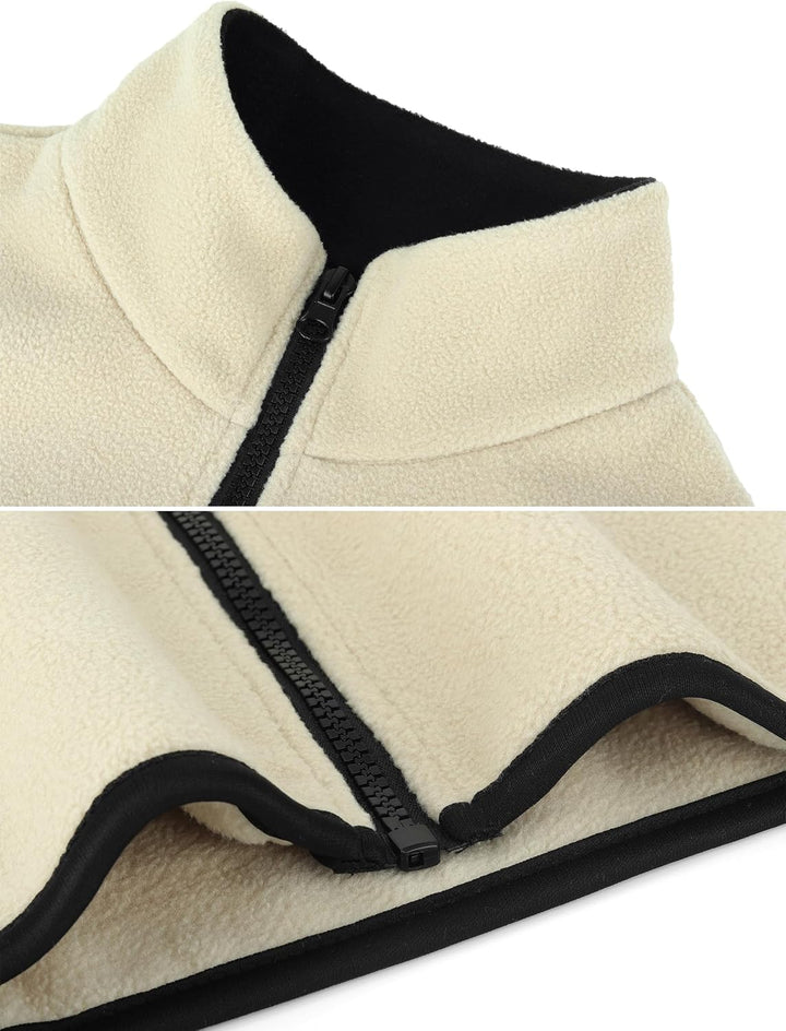 Kleinkind Kinder Fleeceweste Stehkragen Ärmellose Jacke Polar Fleece Reissverschluss Weste Solide El