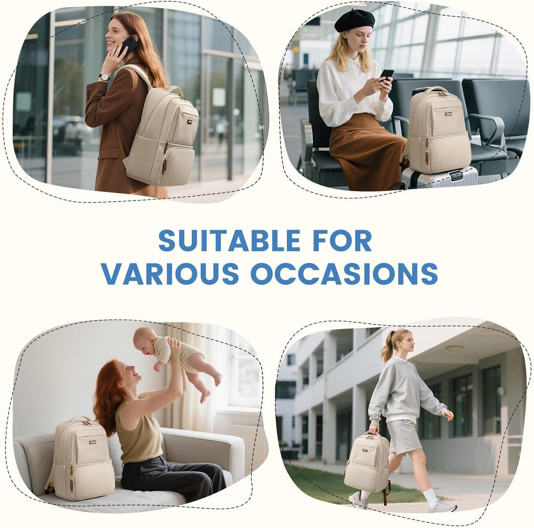 GOLF SUPAGS Lunch Rucksack, 16 Zoll Laptop Rucksack Schulrucksack mit Lsoliertes Kühltasche für Arbe