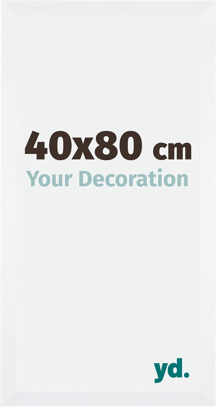 yd. Your Decoration - Bilderrahmen 40,00x80,00 cm - Bilderrahmen aus MDF mit Acrylglas - Antireflex