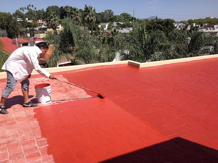 Tecno Prodist IMPER FASER (10 Kg, rot) Elastische Imprägnierfarbe für Terrassen mit integrierten Fas