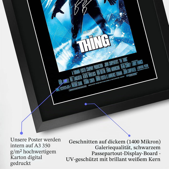 HWC Trading The Thing A3 Gerahmte Signiert Gedruckt Autogramme Bild Druck-Fotoanzeige Geschenk Für J