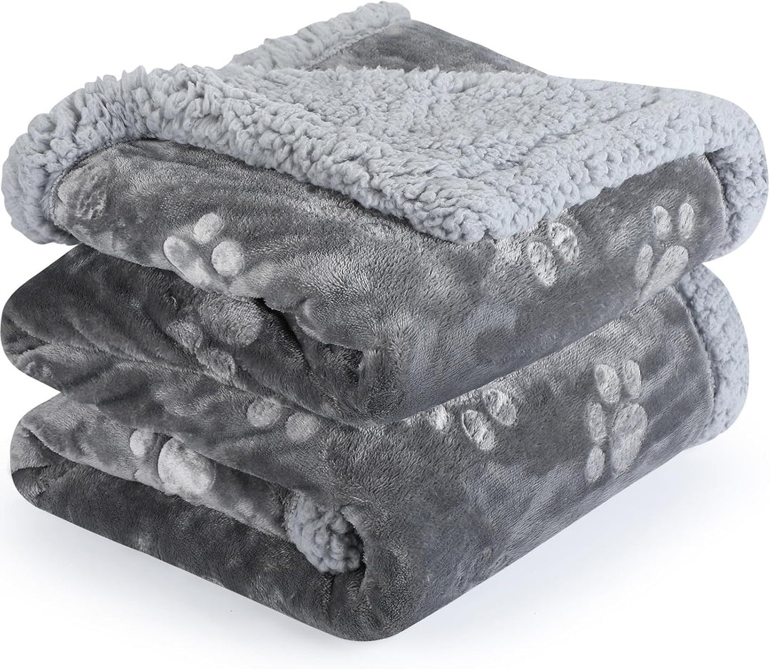 PETTOM wasserdichte Hundedecke, Hundedecke Flauschig aus Sherpa Fleece, Hundedecke Waschbar Beidseit